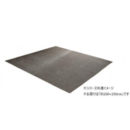 撥水シェニールラグ 約200×250cm グレー 4599439 |b03