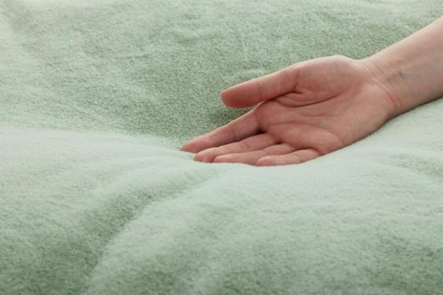 省スペース こたつ布団 正方形 無地調 約180×220cm ピスタチオグリーン