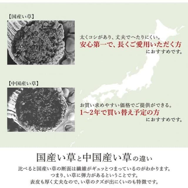 ラグ い草 モダン 日本製 ウレタン 抗菌防臭 約191×191cm ブラック 1051480033604 |b03_2