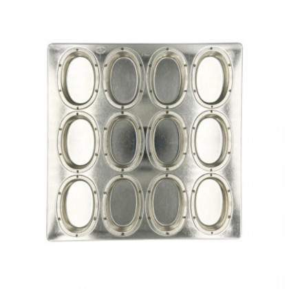松永製作所 シリコン加工 シルバーオーバル天板12P  MS168 |b03