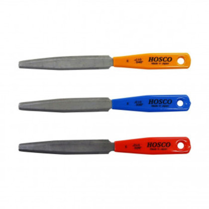 HOSCO Luthiers Tools ナット溝切りヤスリ 3本組 エレキギター用 TL-NF3E |b03
