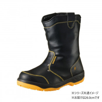 福山ゴム工業 作業靴 キャプテンプロセフティー 216 26.0cm ブラック ER17800 |b03