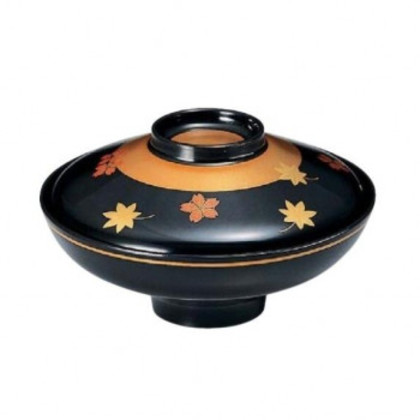 福井クラフト 5寸富士型煮物椀 金帯春秋(手塗漆、磨蒔絵 32603210 |b03