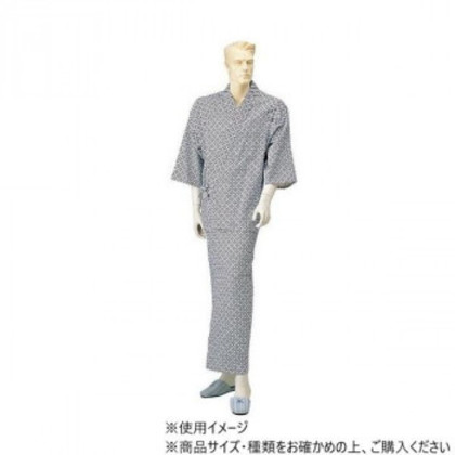 神戸生絲 紳士セパレートねまき(ラグラン袖)フリー  No.29  コン  幾何柄 |b03