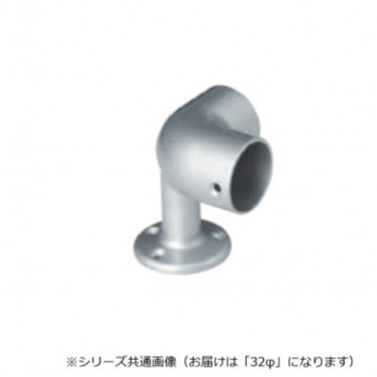 シロクマ ステンA形コーナーエルボ シルバー ABR-118 32φ |b03