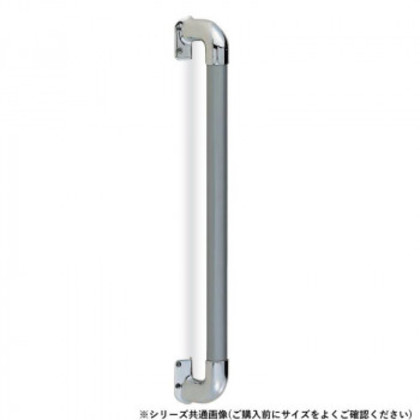 シロクマ ステンレス出隅二点手すり 鏡面磨・シルバー BR-861 450mm |b03