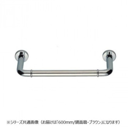 シロクマ 丸棒ニギリバー(60mm) 鏡面/ブラウン NO-700 （H60）600mm |b03