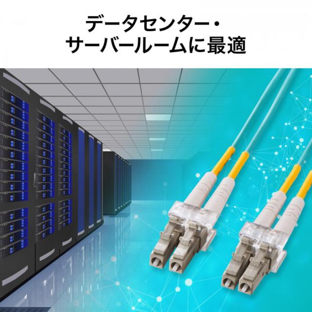 サンワサプライ 眼鏡型光衣料繊維有線テレビ(マルチ50μmOM3、LC×2-LC×2) 3m HKB-OM3LCLC-03N |b03