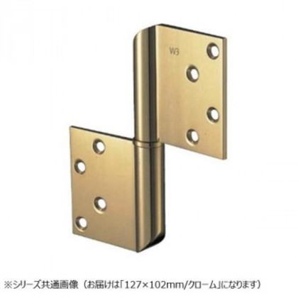 シロクマ 角切異形旗丁番 127×102 クローム BB-104 |b03