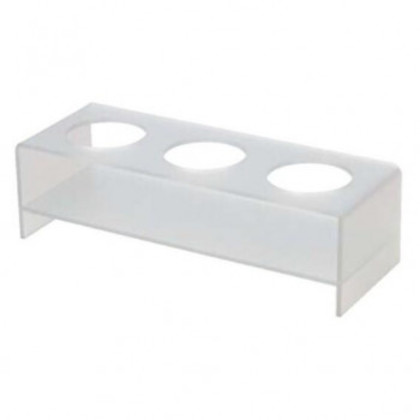 アクリル穴あき什器(小)ホワイトスリ 80113460 |b03