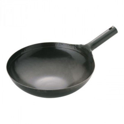 山田工業所 鉄 打出片手中華鍋(板厚1.6mm) 33cm ATY9233 |b03