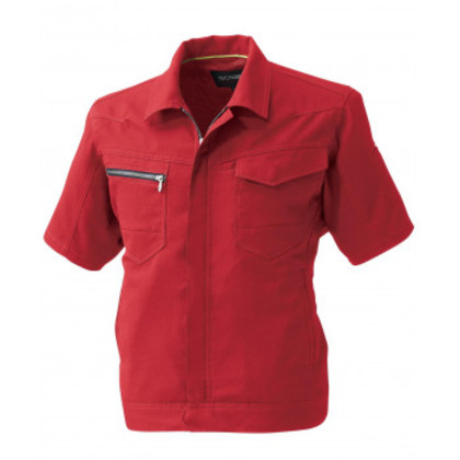 桑和 961 半袖ブルゾン 6Lサイズ レッド(43) SOWA |b03