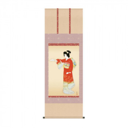 掛軸 上村松園序の舞 54.5×153cm KZ2G9-021 |b03