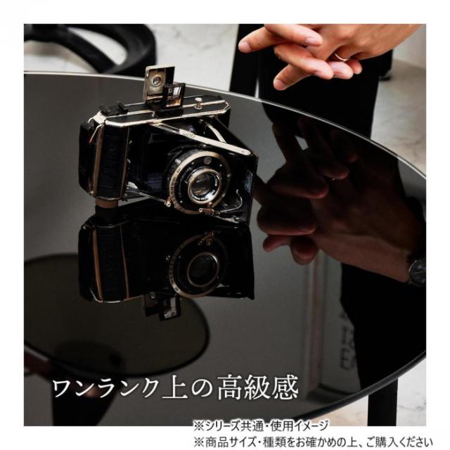 B.Bファニシング形ガラステーブル幅75 ROND(ロント) ブラック ONTB0247GLBLK |b03_1