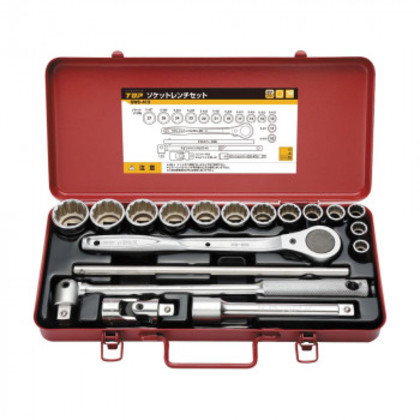 トップ工業(TOP) ソケットレンチセット(差込角12.7mm) 18点 SWS-413 |b03
