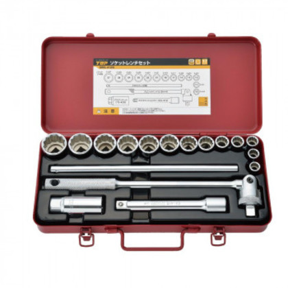 トップ工業(TOP) ソケットレンチセットS(差込角12.7mm) 18点 SWS-413S |b03