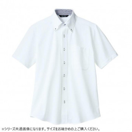 住商モンブラン ニットシャツ 兼用 半袖 白 ZK2712-2CB-LL LLサイズ |b03