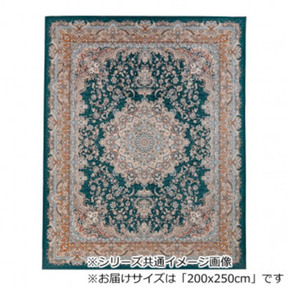 エルディア 転写プリント カーペット グリーン 3畳用 200x250cm ELDIA250GN |b03 10,000円