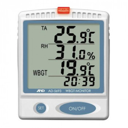 A＆D 熱中症指数モニター 壁掛・卓上型 AD5693 |b03