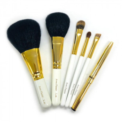 喜筆(kiHiTsu) 熊野筆3Dブラシ オリジナル6本セット ポーチ付 WGseT6 |b03