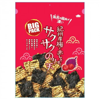 まるか食品 BIG PACK紀州産梅と赤しそ香るサクサクのり天 93g(12×4) |b03