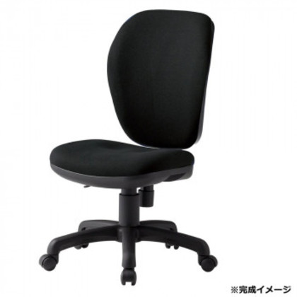 藤沢工業(TOKIO) オフィスチェアハイバック FST-77H ブラック |b03
