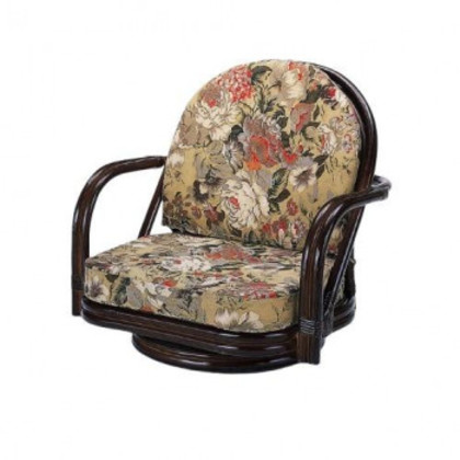 今枝商店 Romantic Rattan 籐回転座椅子 ロータイプ S775B |b03