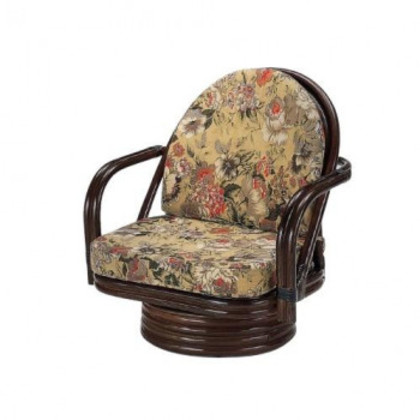 今枝商店 Romantic Rattan 籐回転座椅子 ミドルタイプ S776B |b03