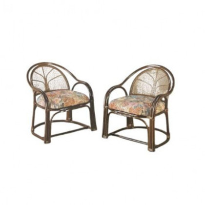 今枝商店 Romantic Rattan 籐アームチェアー2脚組 ハイタイプ TK11 |b03