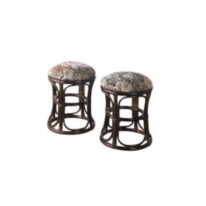 今枝商店 Romantic Rattan 籐クッション付スツール 2個組 TK43 |b03
