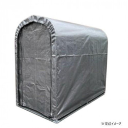 南榮工業 サイクルハウス 2台用エントリータイプ(SVU) シルバーユー |b03