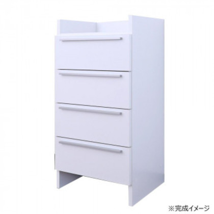 日本製組立家具 ランドリーチェスト 4段 CO-NC-9045H |b03
