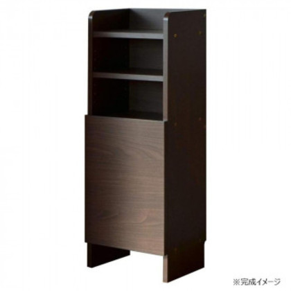 日本製組立家具 ルガール30 ルーター収納 ブラウン |b03
