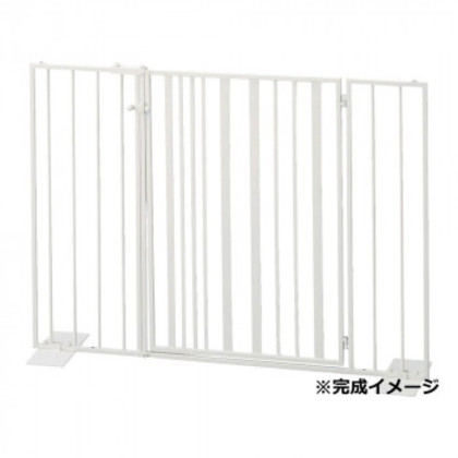 セトクラフト Pet gate ペットゲート ストライプ 扉タイプ ミルク S23-0651 |b03
