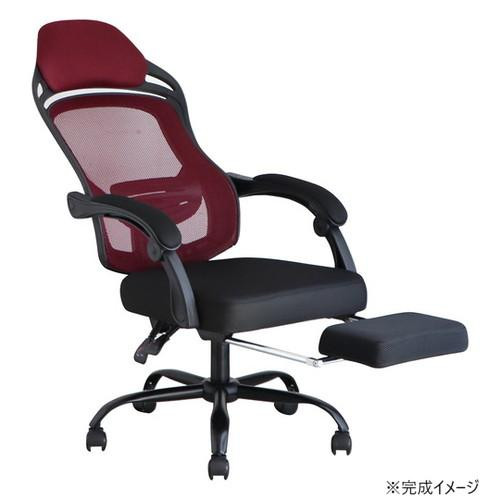 東馬(TOHMA) FT メッシュオフィスチェア RE レッド 54684800 |b03_1