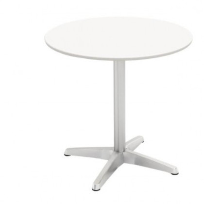カフェテーブル75cm丸ホワイト天板アルミX脚 CTXA-75R-WH |b03