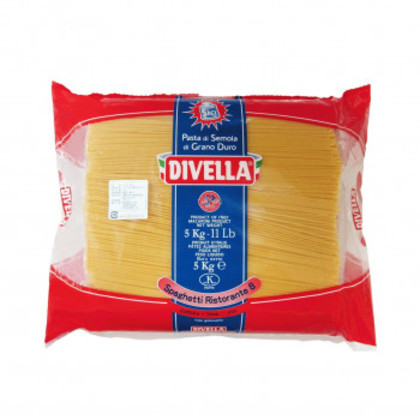 DIVELLA ディヴェッラ パスタ ♯08 スパゲッティ・リストランテ 5kg×3個 606-163 |b03