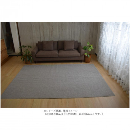 Axia アクシア ループパイルカーペット 防ダニ・抗菌・床暖対応 Mocha モカ 江戸間6帖 261×352 |b03