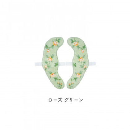 カキウチ ふんわリッチ トイレマット ローズ グリーン 60×60cm |b03