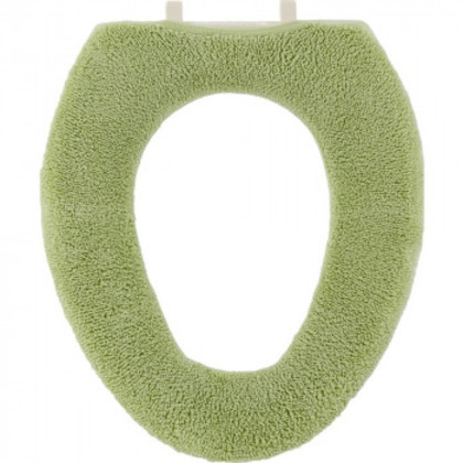 カキウチ SELECT JUST FIT COTTON トイレ便座カバーO型 ピスタチオ O型 |b03