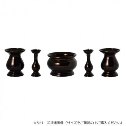 東型 五具足セット 香炉/3.5寸 ブラウン 32L3357000062 |b03