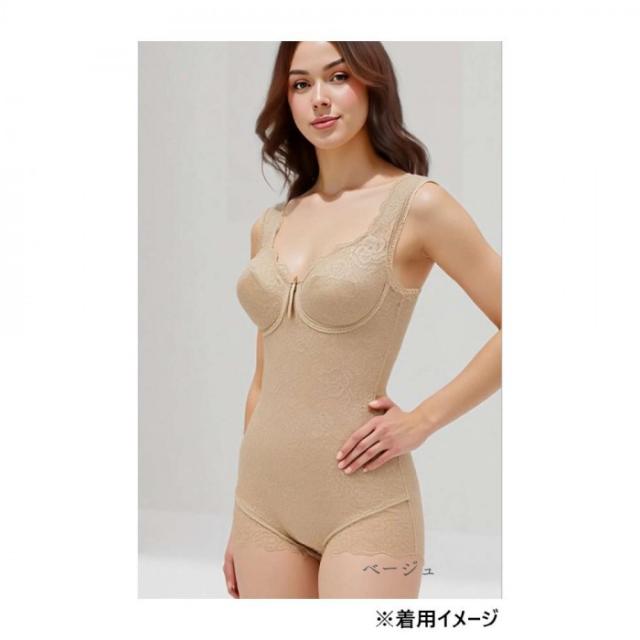 TAMURA yNuco ブルーメリアボディスーツ グラマー ベージュ LL-YTN25G-020-LL |b03