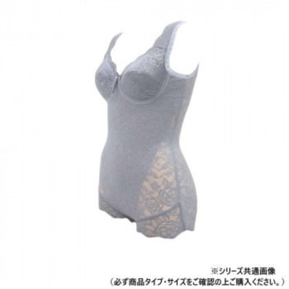 TAMURA yNuco ブルーメリアボディスーツ グラマー ブルーグレー L-YTN25G-207-L |b03
