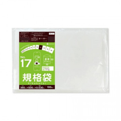 ECO TAI エコ袋 No.17 規格袋 FC-17 透明 100枚×20冊 |b03