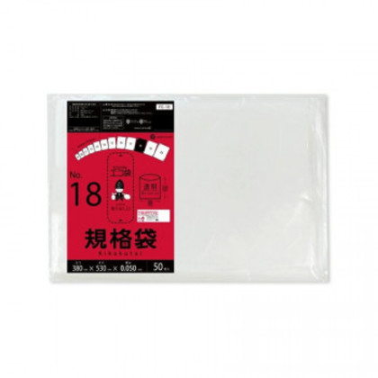 ECO TAI エコ袋 No.18 規格袋 FE-18 透明 50枚×15冊 |b03