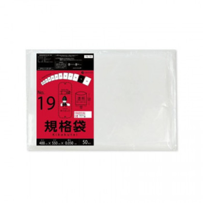 ECO TAI エコ袋 No.19 規格袋 FE-19 透明 50枚×15冊 |b03