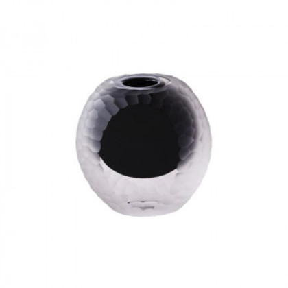 ミュールミル 花器 アルマ カット 黒 CG-618Bk |b03