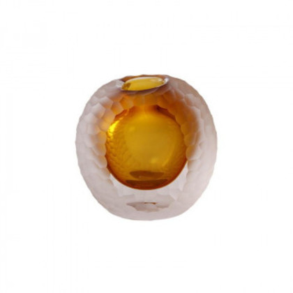 ミュールミル 花器 アルマ カット 茶 CG-618Br |b03