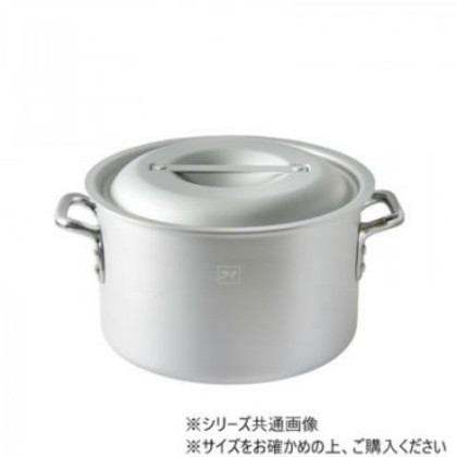 IH対応アルマイト加工アルミ半寸胴鍋(目盛付) 35cm AZIALHZND035 |b03