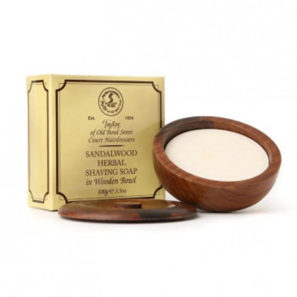 Taylor of Old Bond Street テイラー サンダルウッドシェービングソープ100g ウッドボウル付 |b03